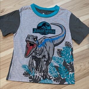 Jurassic World Dinosaur Adventure Tee - Gray and Teal